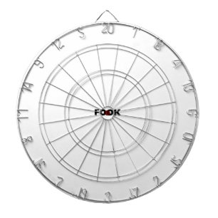 Boek zwart op wit dartbord