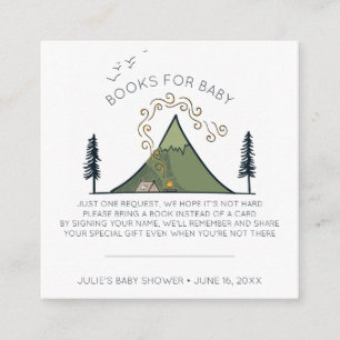 Boekaanvraag   Adventure begint Baby shower invoeg Informatiekaartje