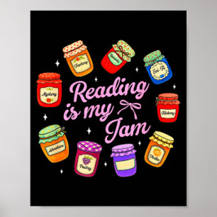 Boekachtige boekenliefhebber bibliothecaris lezer poster