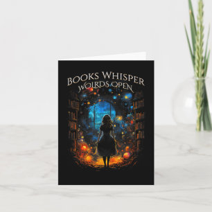 Boekachtige citaatboeken Whisper, Worlds Open Read Kaart