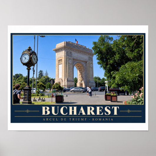 Boekarest Arcul de Triumf Poster (Voorkant)