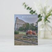 Boekarest Cismigiu Park uitzicht briefkaart (Staand voorkant)