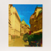 Boekarest City Art Legpuzzel (Verticaal)