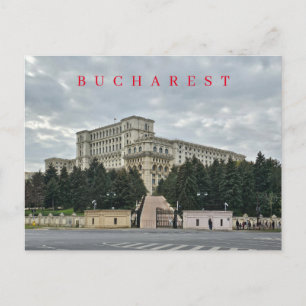 Boekarest Palace of the Parliament uitzicht briefk Briefkaart