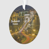 Boekarest Roemenië Fotokerstversiering Ornament (voorkant)