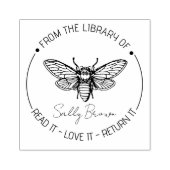 Boekbibliotheekbladboekje, stempel Aangepast BEE (Afrduk)