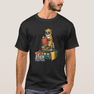 Boekbouwwerker op de stapel van boekenarbeiders t-shirt