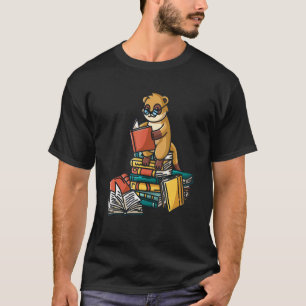 Boekbouwwerker op de stapel van boekenarbeiders t-shirt