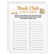 Boekclub A Tot Z Race Spel