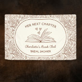 Boekclub Bruidsjurk Bruiloft Bruin Spandoek