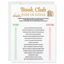 Boekclub Ever Or Never-spel