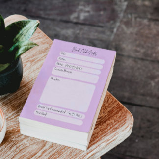 Boekclub metgezel notitieblok