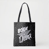 Boekdiva over sterren Canvas tas (Voorkant)