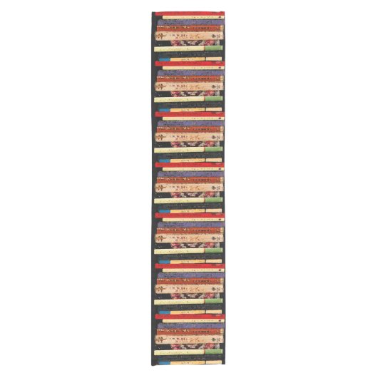 Boeken Abstracte Short Table Runner Korte Tafelloper (Voorkant)