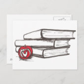 Boeken + Apple | BRIEFKAART |  (Voorkant / Achterkant)