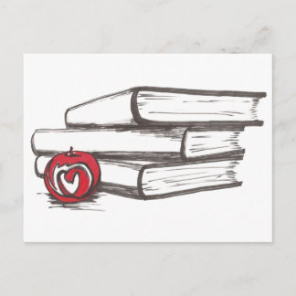 Boeken + Apple | BRIEFKAART | 