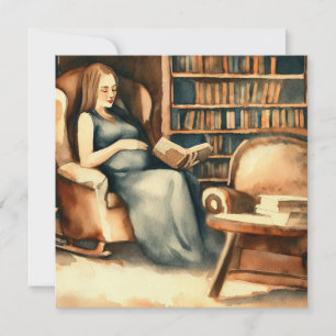 Boeken & Baby: Classic Tales, een Baby shower Kaart