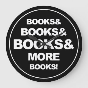 Boeken, boeken en meer boeken grote klok