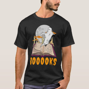 Boeken! Boeken Ghost Reading, Librarian Bookworm, T-shirt