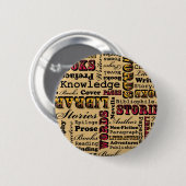 Boeken boeken! ronde button 5,7 cm (Voorkant /achterkant)