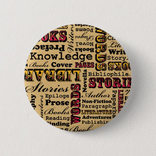 Boeken boeken! ronde button 5,7 cm