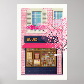 Boeken, Boekhandel, Cadeau voor Boekenliefhebbers Poster