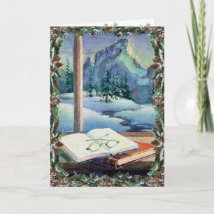 BOEKEN, BRIL & KROON DOOR SHARON SHARPE FEESTDAGEN KAART