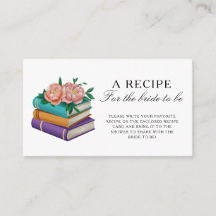Boeken Bruidsfeest Recept voor de aanstaande bruid Informatiekaartje