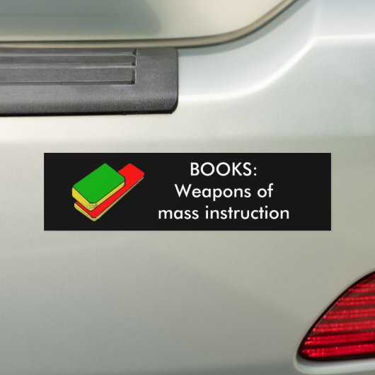 BOEKEN - bumpersticker (Op auto)
