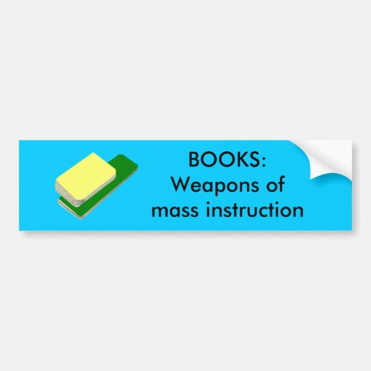 BOEKEN - bumpersticker (Voorkant)