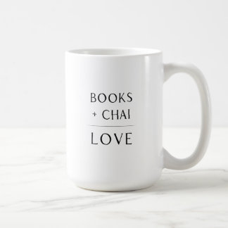 Boeken + Chai = Liefde Mok