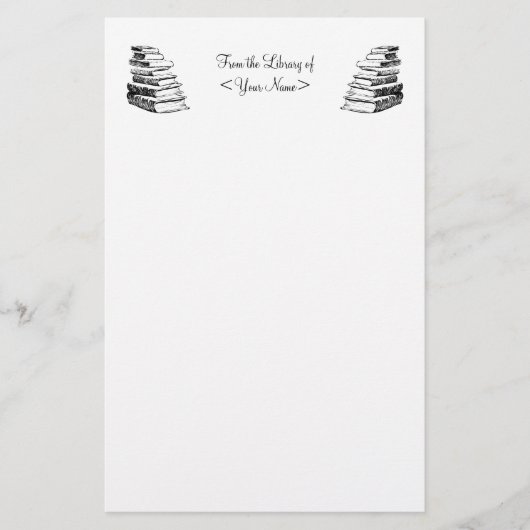  Boeken Custom Stationery Briefpapier (Voorkant)