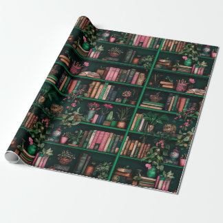Boeken Decors Planten op groene plank cadeau Cadeaupapier