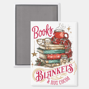 Boeken Dekens en Warme Chocolade  Magneet