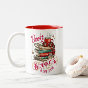 Boeken Dekens en Warme Chocolade Tweekleurige Koffiemok