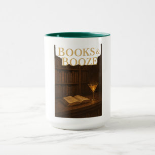 Boeken & drank voor de bar liefhebber mok