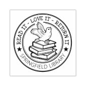 BOEKEN EIGENAAR STEMPEL RUBBEREN STEMPEL (Afrduk)