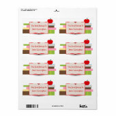 Boeken en Apple Bookplate Label (Full Sheet)