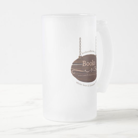 Boeken en brouwsels Frosted Mok (Voorkant rechts)