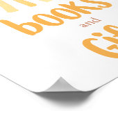 Boeken en geschenken boho heldere kleurrijke zon poster (Hoek)