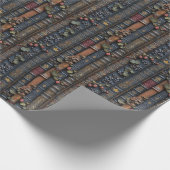 boeken en grapevine cadeaupapier (Hoek)