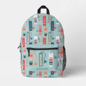 Boeken en het Lezen Gedekte Gedekte Bladwijzer bet Bedrukte Rugzak (Voorkant)