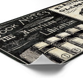  boeken en kantoorbenodigdheden poster (Hoek)