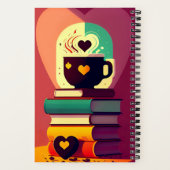Boeken en koffie aangepaste Notitieboek (Achterkant)