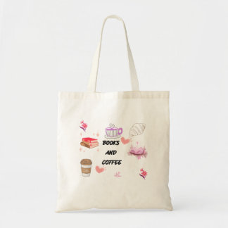 Boeken en koffie esthetische boodschappentas tote bag