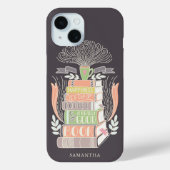 Boeken en koffie in parelkleuren Case-Mate iPhone case (Achterkant)