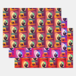 Boeken en koffie inpakpapier vel