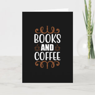 Boeken en koffie kaart