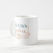 Boeken en koffie koffiemok (Voorkant links)
