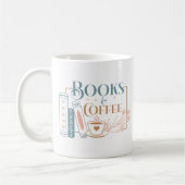 Boeken en koffie koffiemok (Links)